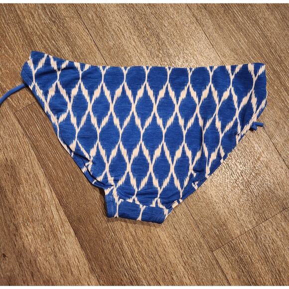 Robin Piccone Medium Aubrey Loop Tie Side Hipster Bikini Bottom Ikat Swim Suit - Picture 4 of 4